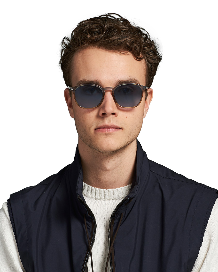 Homme | Persol 0PO3215S Sunglasses Brown/Gradient Blue | Persol | 0PO3215S Sunglasses Brown/Gradient Blue