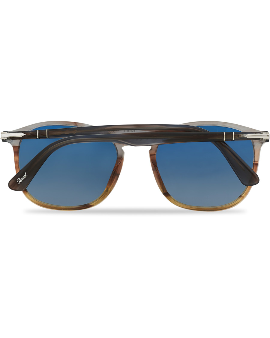 Homme | Persol 0PO3215S Sunglasses Brown/Gradient Blue | Persol | 0PO3215S Sunglasses Brown/Gradient Blue