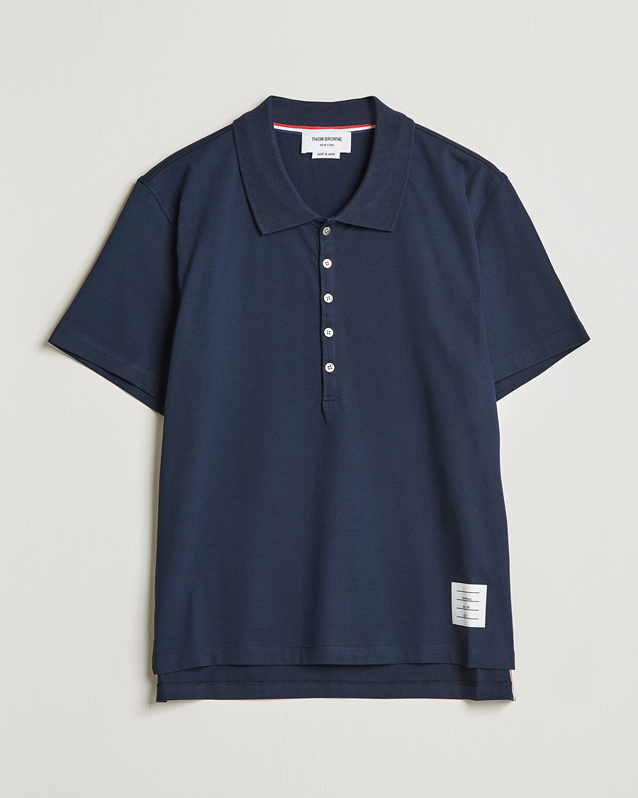 Homme | Polos | Thom Browne | Relaxed Fit Polo Navy