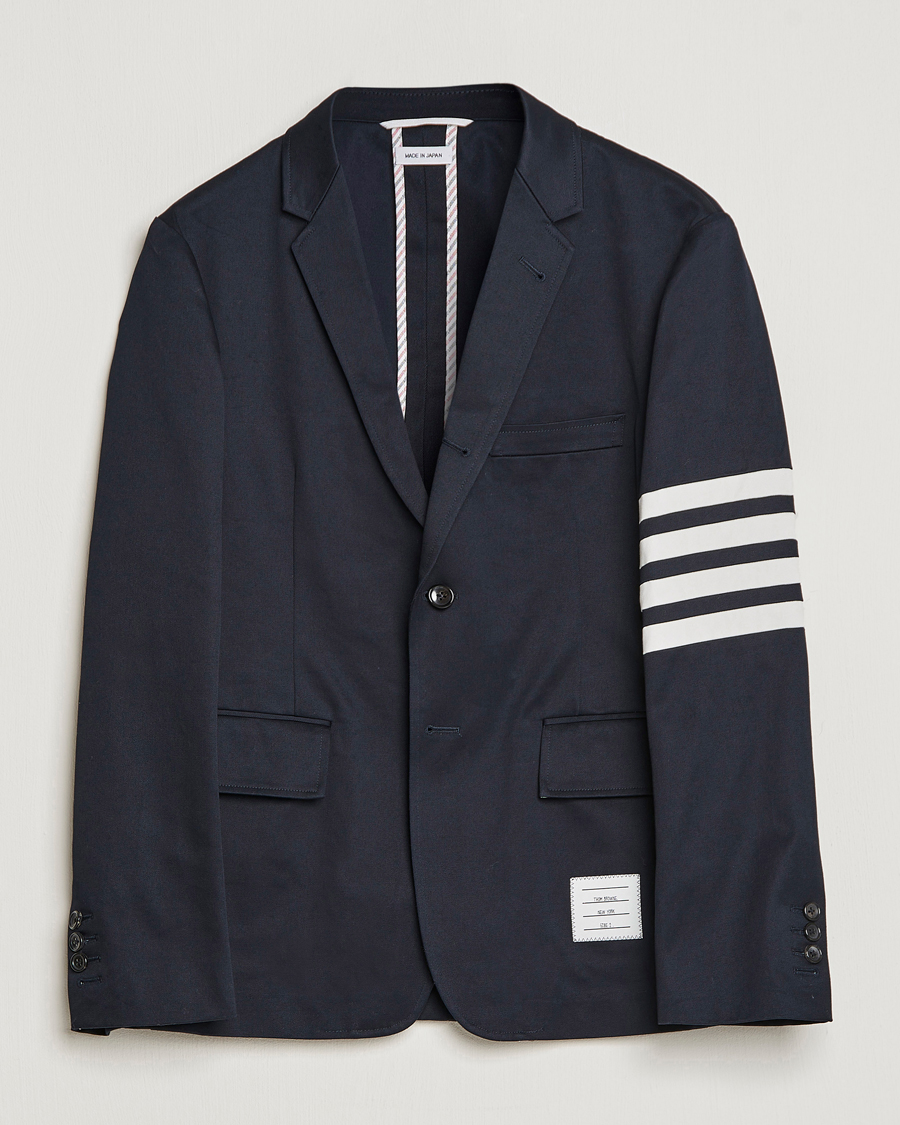 Homme | Blazers | Thom Browne | Unconstructed Cotton Blazer Navy