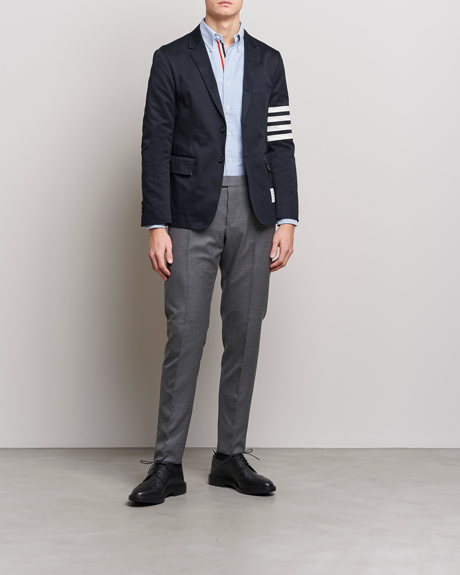 Homme | Blazers | Thom Browne | Unconstructed Cotton Blazer Navy