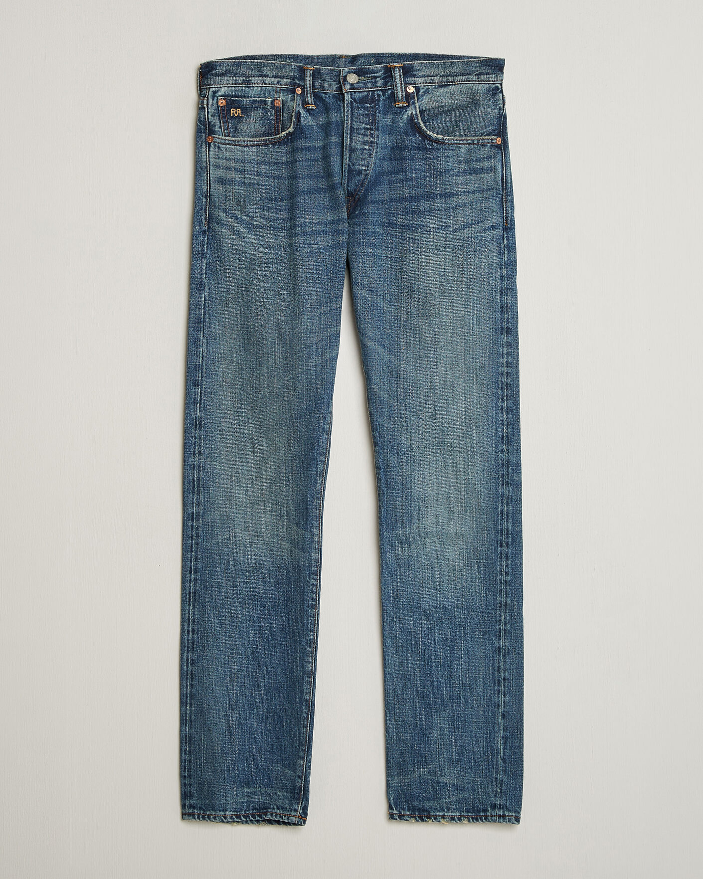 Homme | Jeans | RRL | Slim Fit Selvedge Denim Hillsview Wash