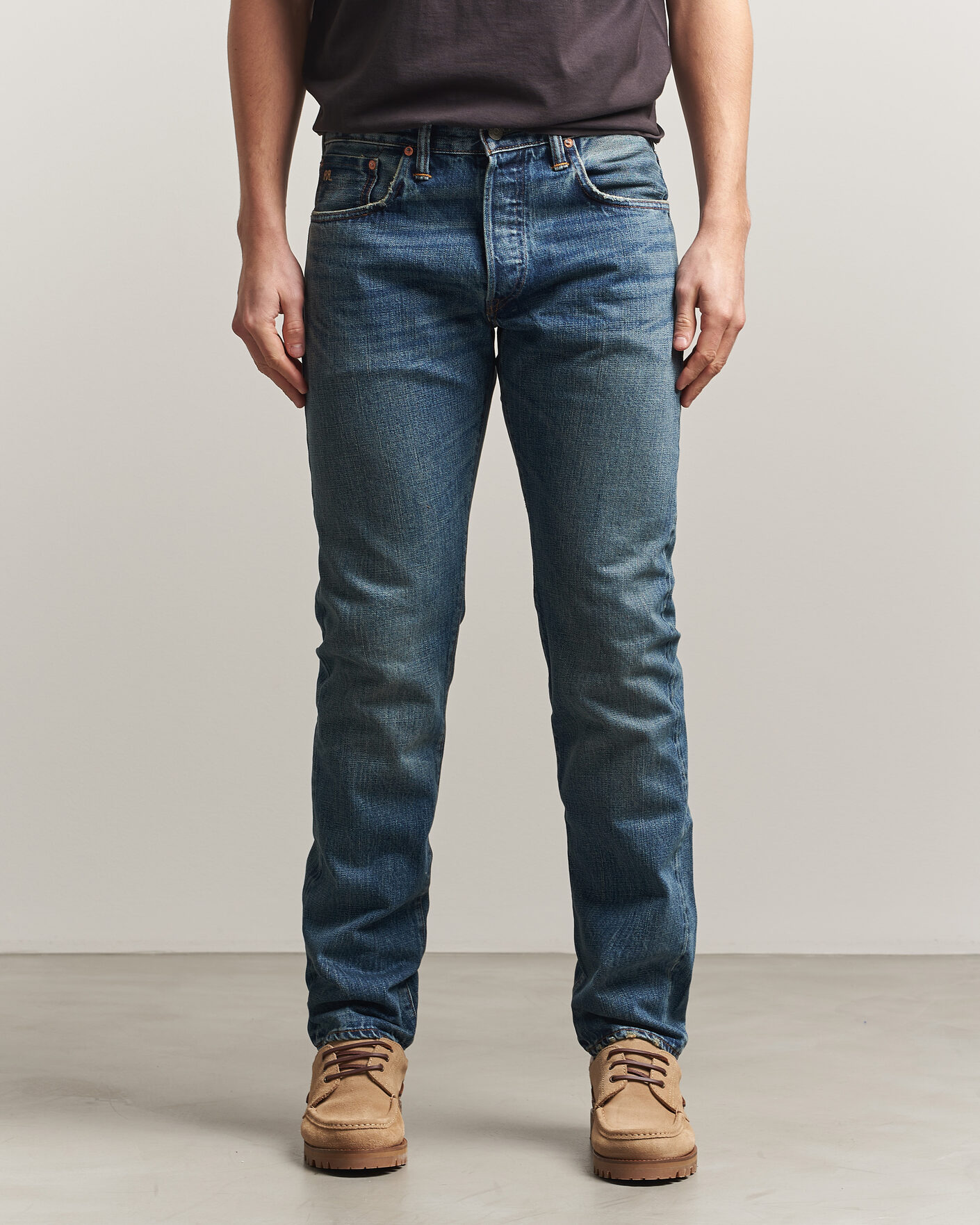 Homme | Jeans | RRL | Slim Fit Selvedge Denim Hillsview Wash