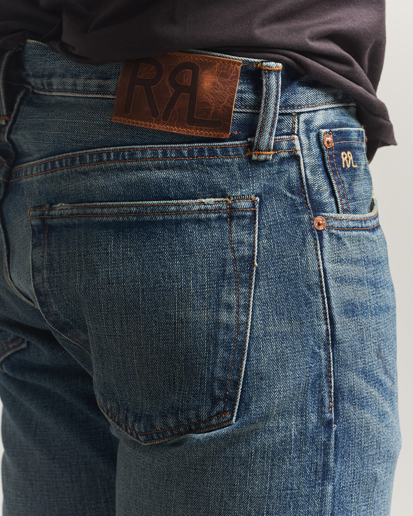 Homme | Jeans | RRL | Slim Fit Selvedge Denim Hillsview Wash