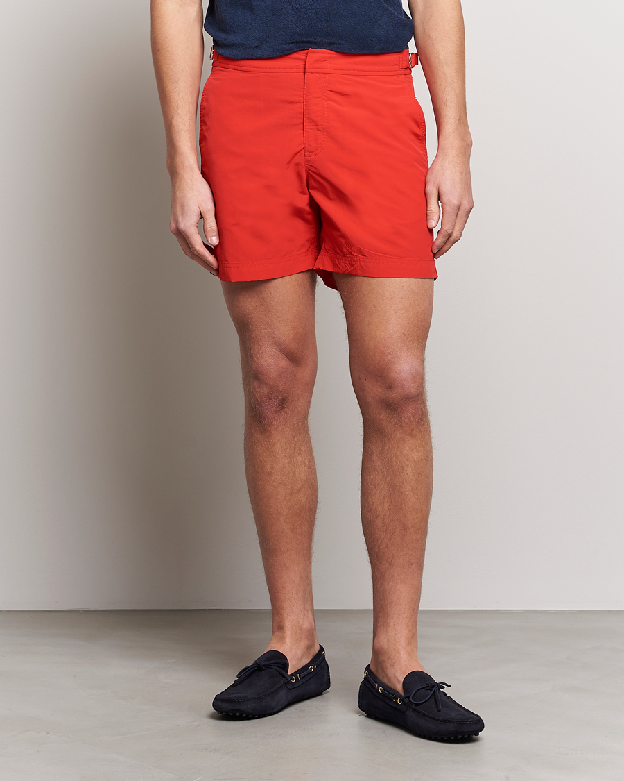 Homme | Sections | Orlebar Brown | Bulldog II Medium Length Swim Shorts Rescue Red