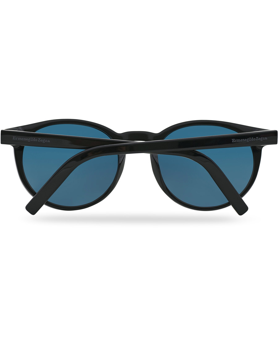 Homme | Ermenegildo Zegna EZ0172 Sunglasses Shiny Black/Blue | Ermenegildo Zegna | EZ0172 Sunglasses Shiny Black/Blue
