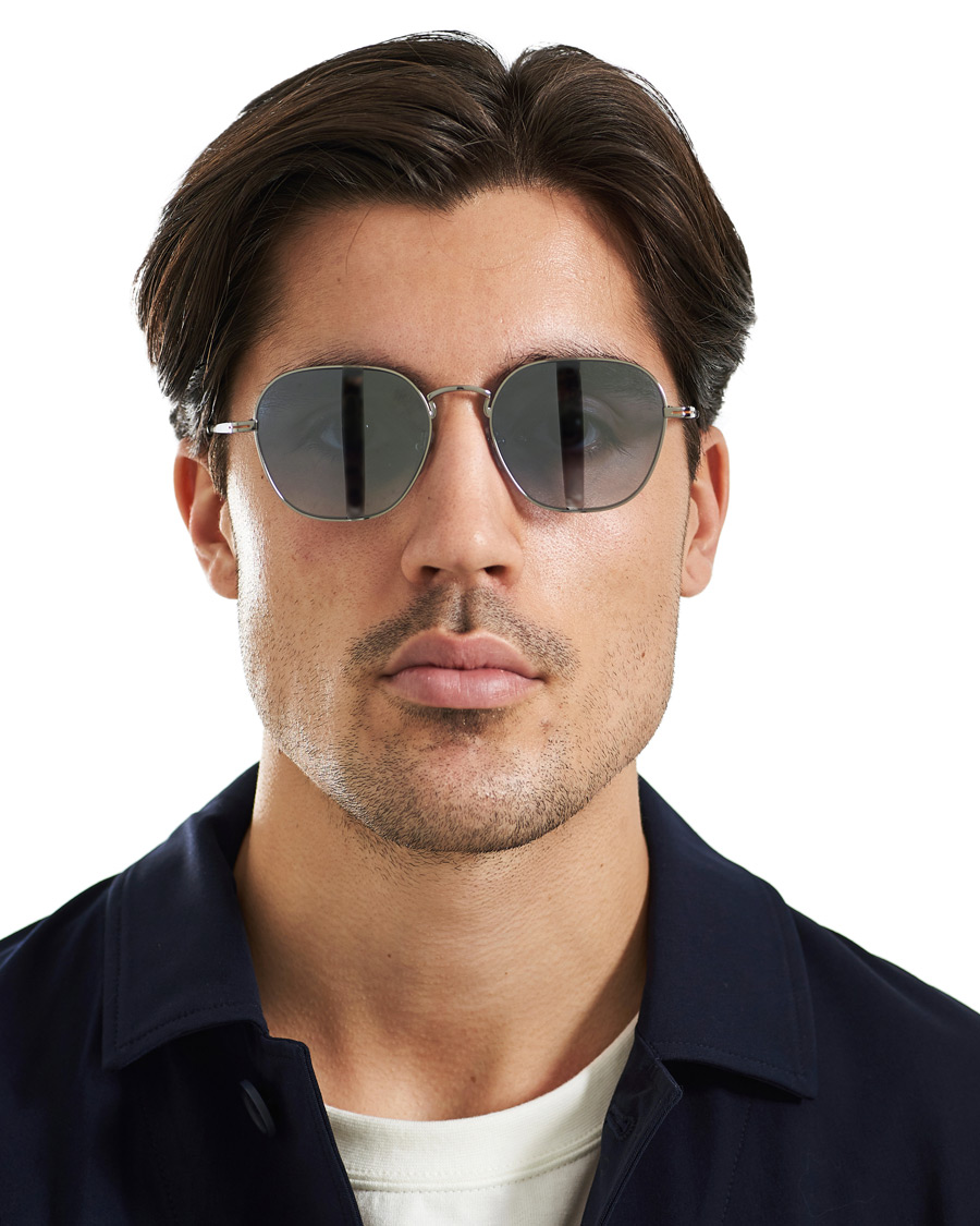 Homme | Ermenegildo Zegna EZ0174 Sunglasses Shiny Palladium/Blue Mirror | Ermenegildo Zegna | EZ0174 Sunglasses Shiny Palladium/Blue Mirror