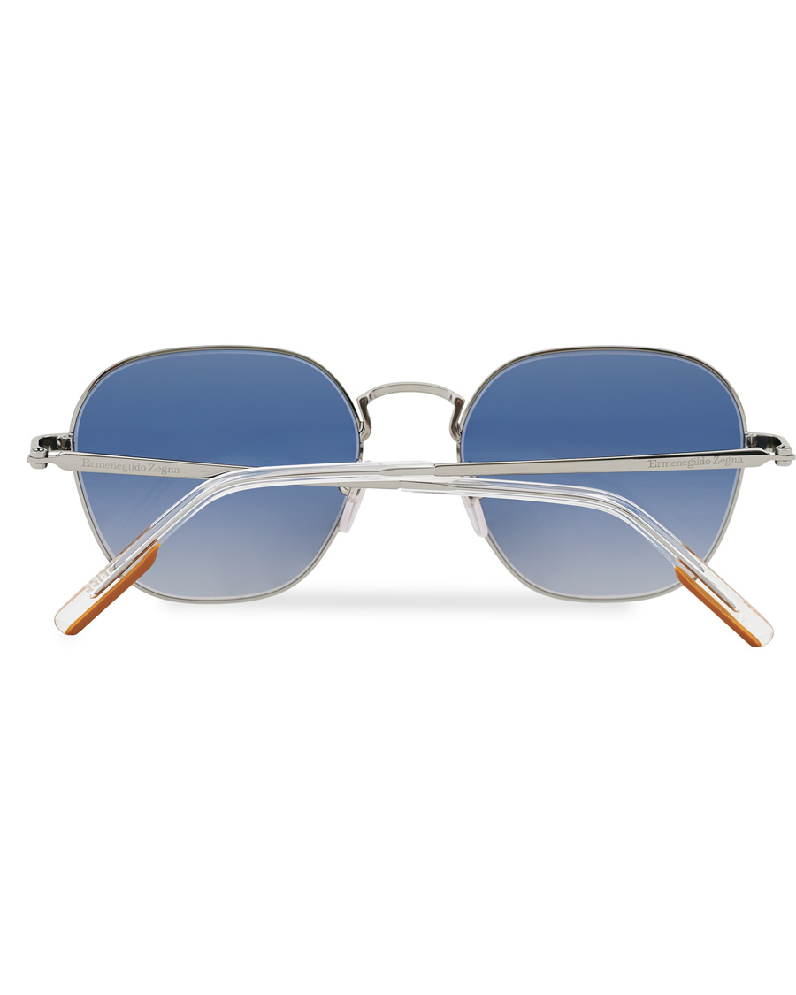 Homme | Ermenegildo Zegna EZ0174 Sunglasses Shiny Palladium/Blue Mirror | Ermenegildo Zegna | EZ0174 Sunglasses Shiny Palladium/Blue Mirror