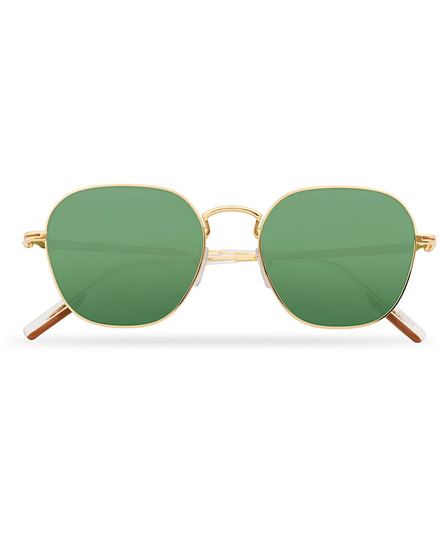 Homme | Ermenegildo Zegna EZ0174 Sunglasses Shiny Deep Gold/Green | Ermenegildo Zegna | EZ0174 Sunglasses Shiny Deep Gold/Green