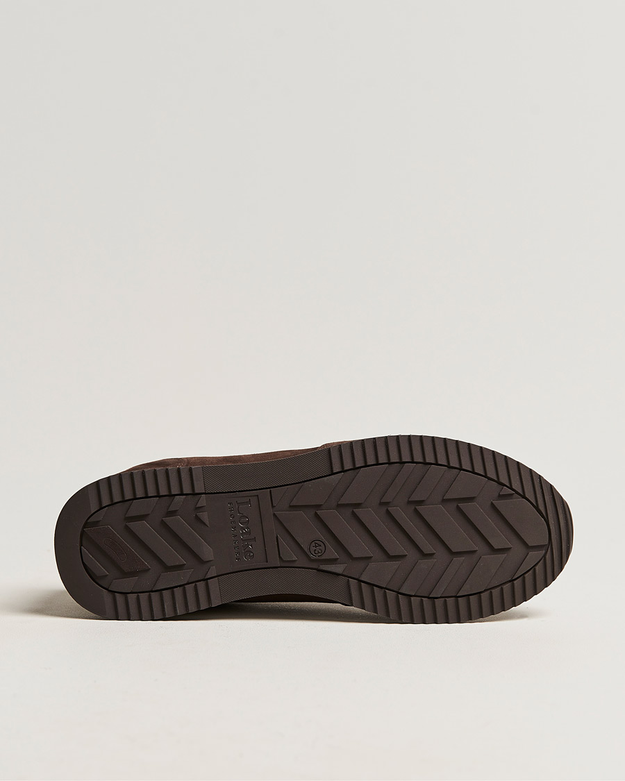 Homme | Baskets | Loake Shoemakers | Bannister Running Sneaker Dark Brown Suede