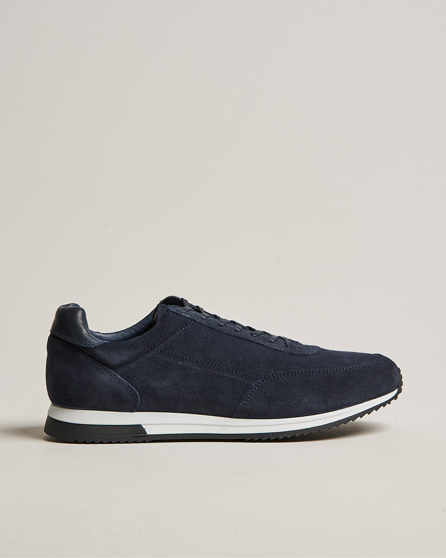 Homme | Baskets | Loake Shoemakers | Bannister Running Sneaker Navy Suede