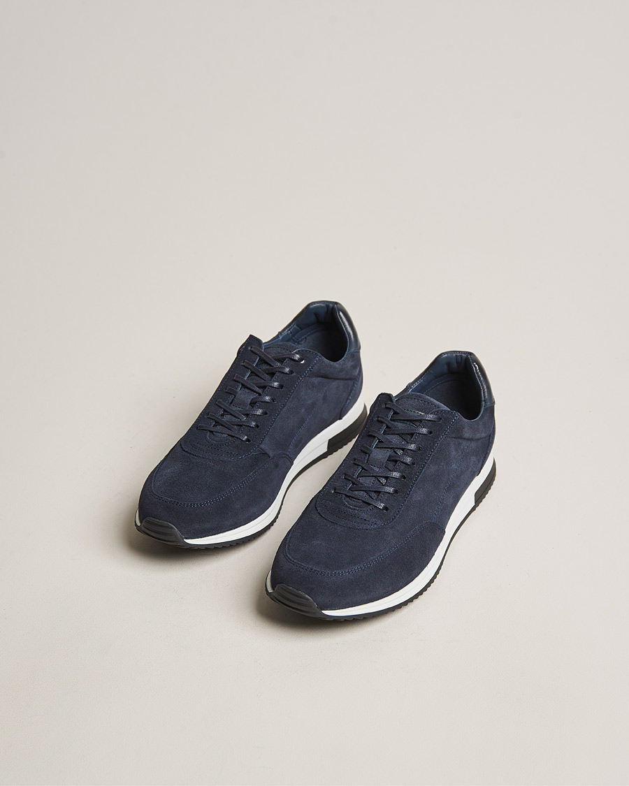 Homme | Sections | Design Loake | Loake 1880 Bannister Running Sneaker Navy Suede