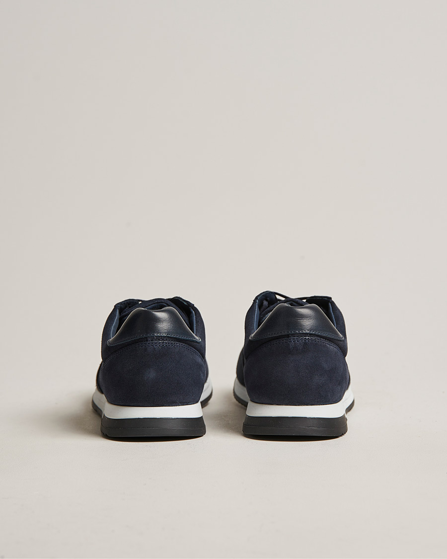 Homme | Baskets | Loake Shoemakers | Bannister Running Sneaker Navy Suede