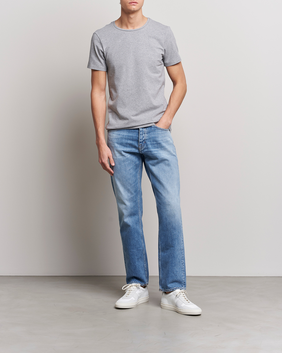 Homme | T-shirts | Bread & Boxers | 4-Pack Crew Neck Tee White/Black/Grey/Navy