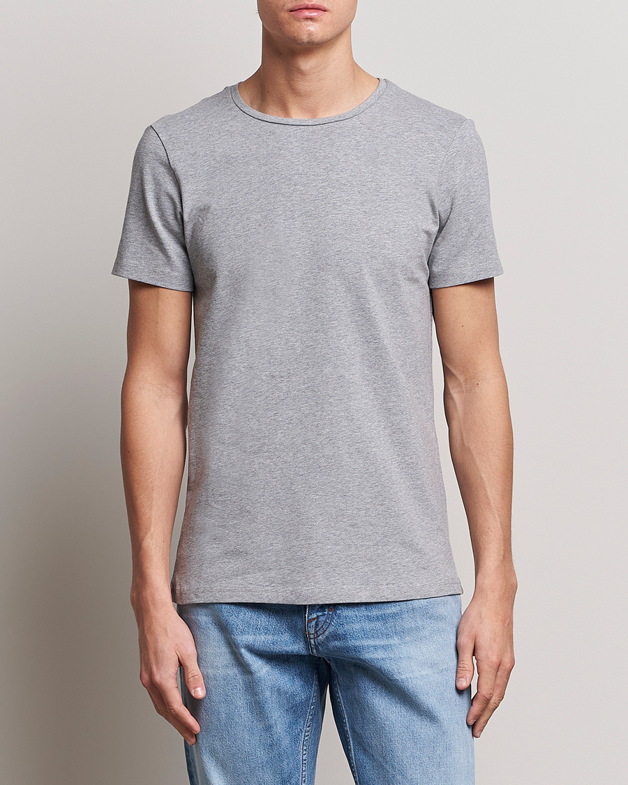 Homme | T-shirts | Bread & Boxers | 4-Pack Crew Neck Tee White/Black/Grey/Navy