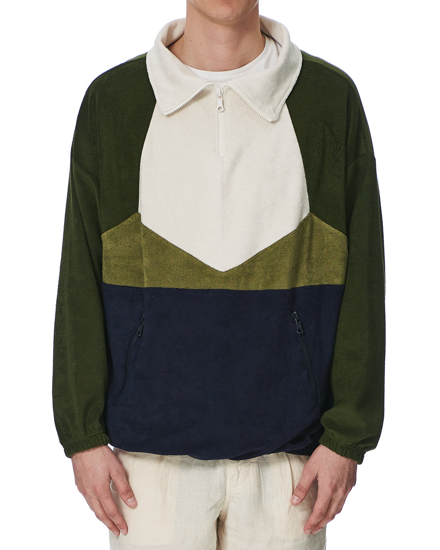 Homme | Pulls Et Tricots | Howlin' | Long Sleeve Terry Zip Sweat Dark Green