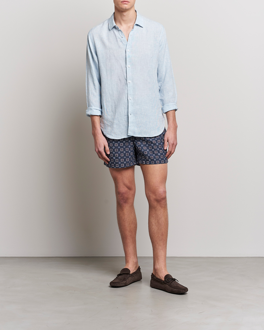 Homme | Maillots De Bain | Ripa Ripa | Scirocco Printed Swimshorts Blue