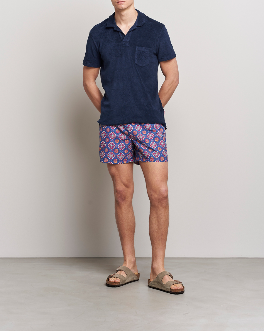 Homme | Ripa Ripa Maestrale Printed Swimshorts Blue/Red | Ripa Ripa | Maestrale Printed Swimshorts Blue/Red