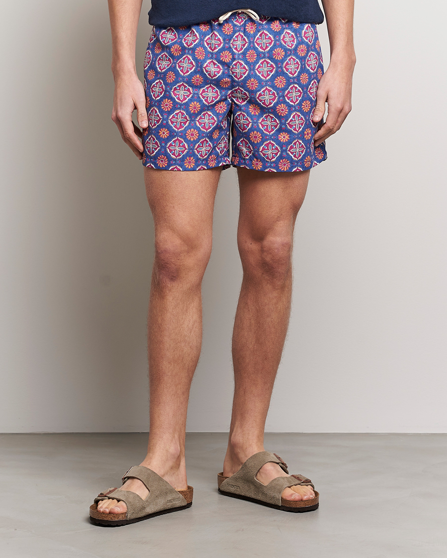 Homme | Sections | Ripa Ripa | Maestrale Printed Swimshorts Blue/Red