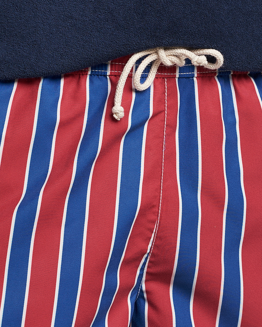 Homme | Maillots De Bain | Ripa Ripa | Monterosso Striped Swimshorts Red/Blue