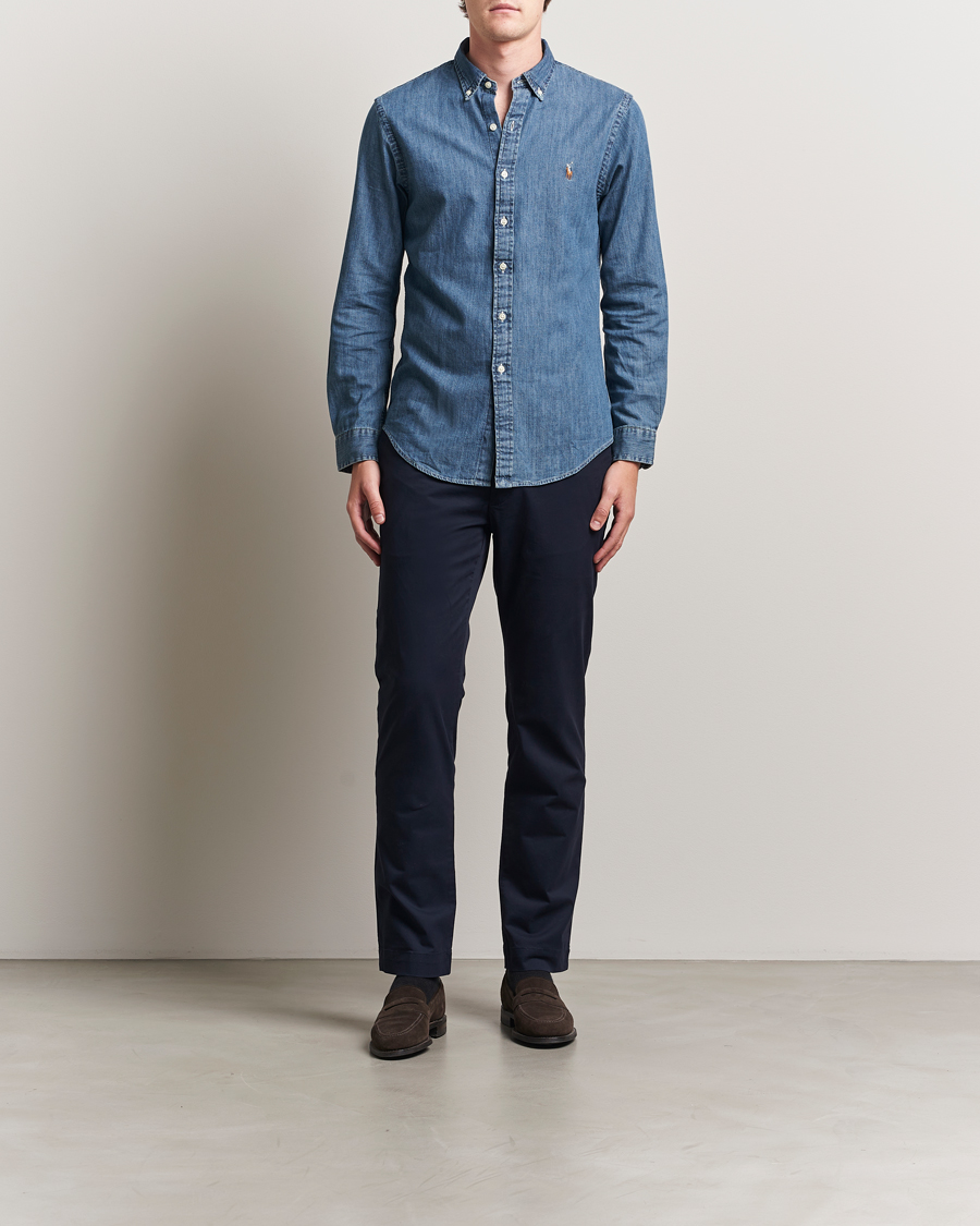 Homme | Pantalons | Polo Ralph Lauren | Slim Fit Stretch Chinos Aviator Navy