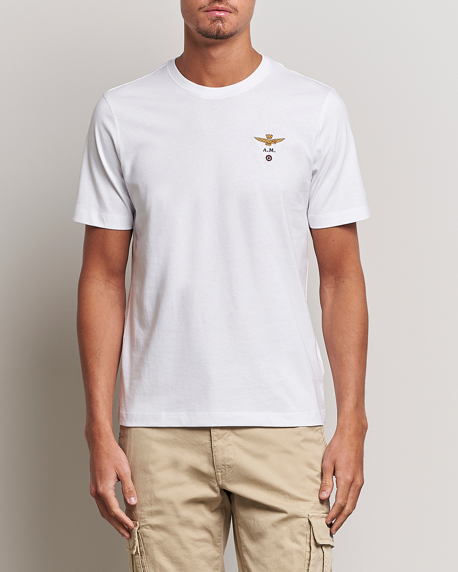 Homme | T-shirts | Aeronautica Militare | TS1580 Crew Neck Tee White