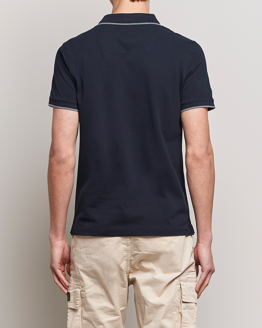 Homme | Polos | Aeronautica Militare | Garment Dyed Cotton Polo Navy