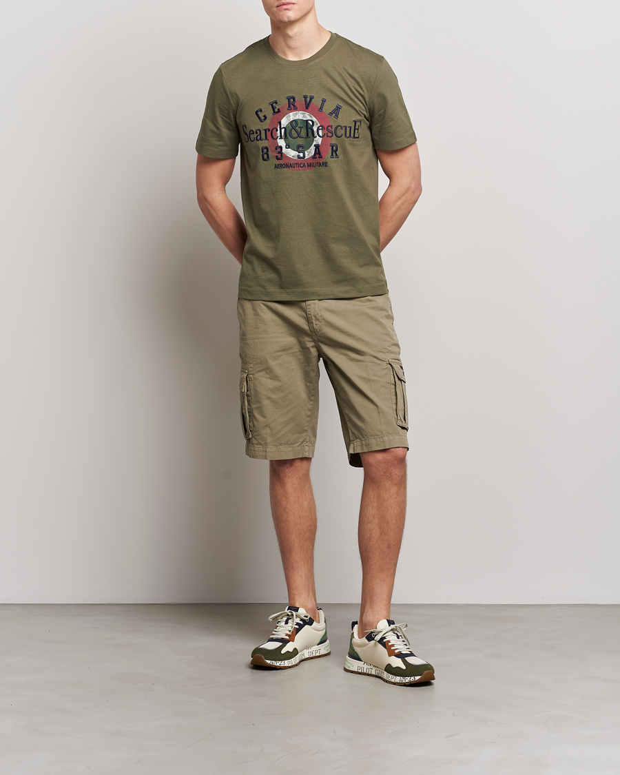 Homme | Shorts | Aeronautica Militare | BE066 Cargo Shorts Green