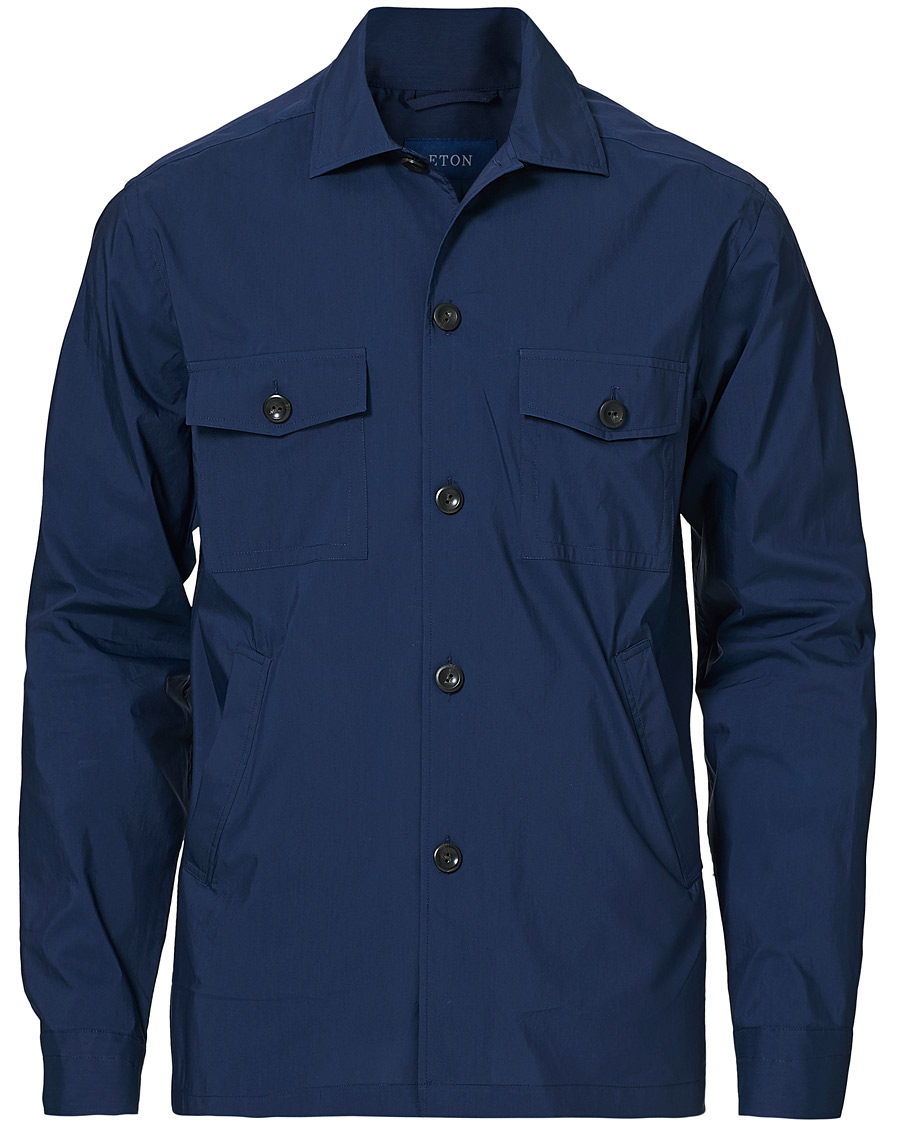 Homme | Chemises | Eton | Cotton/Nylon Overshirt Navy