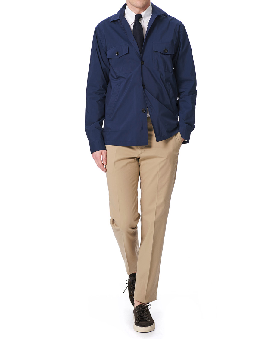 Homme | Chemises | Eton | Cotton/Nylon Overshirt Navy