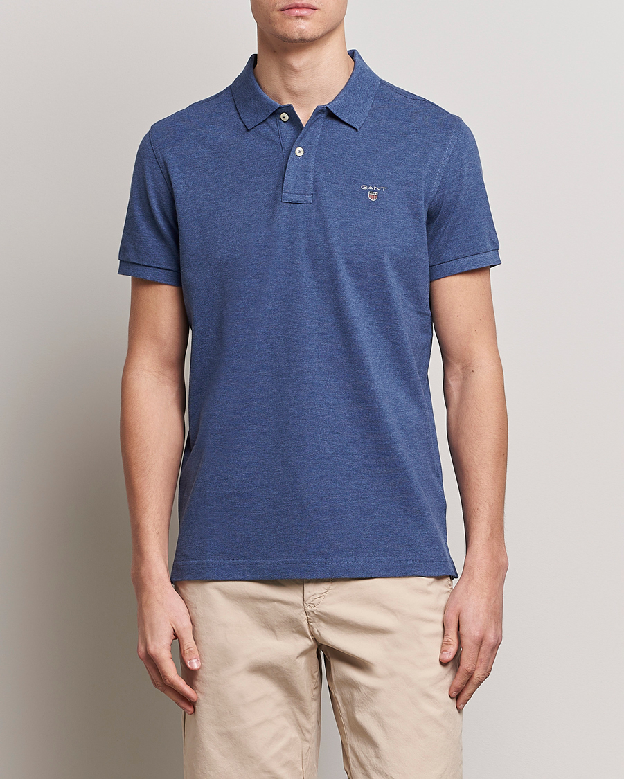 Homme | Polos | GANT | The Original Polo Marine Melange