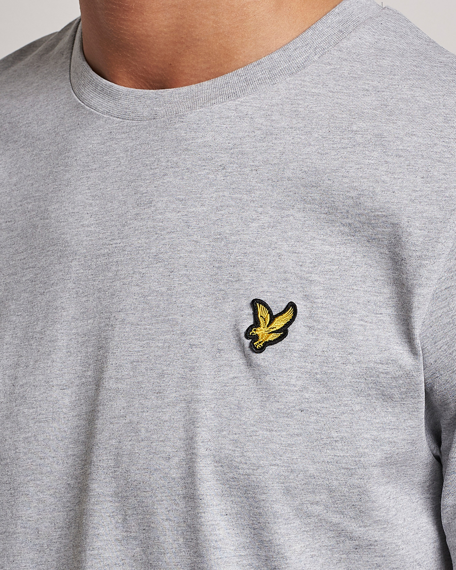 Homme | T-shirts | Lyle & Scott | Crew Neck Organic Cotton T-Shirt Light Grey Marl