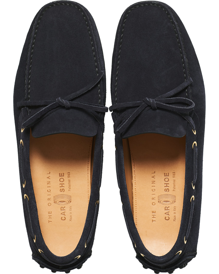 Homme | Car Shoe Driver Moccasin Navy Suede | Car Shoe | Driver Moccasin Navy Suede
