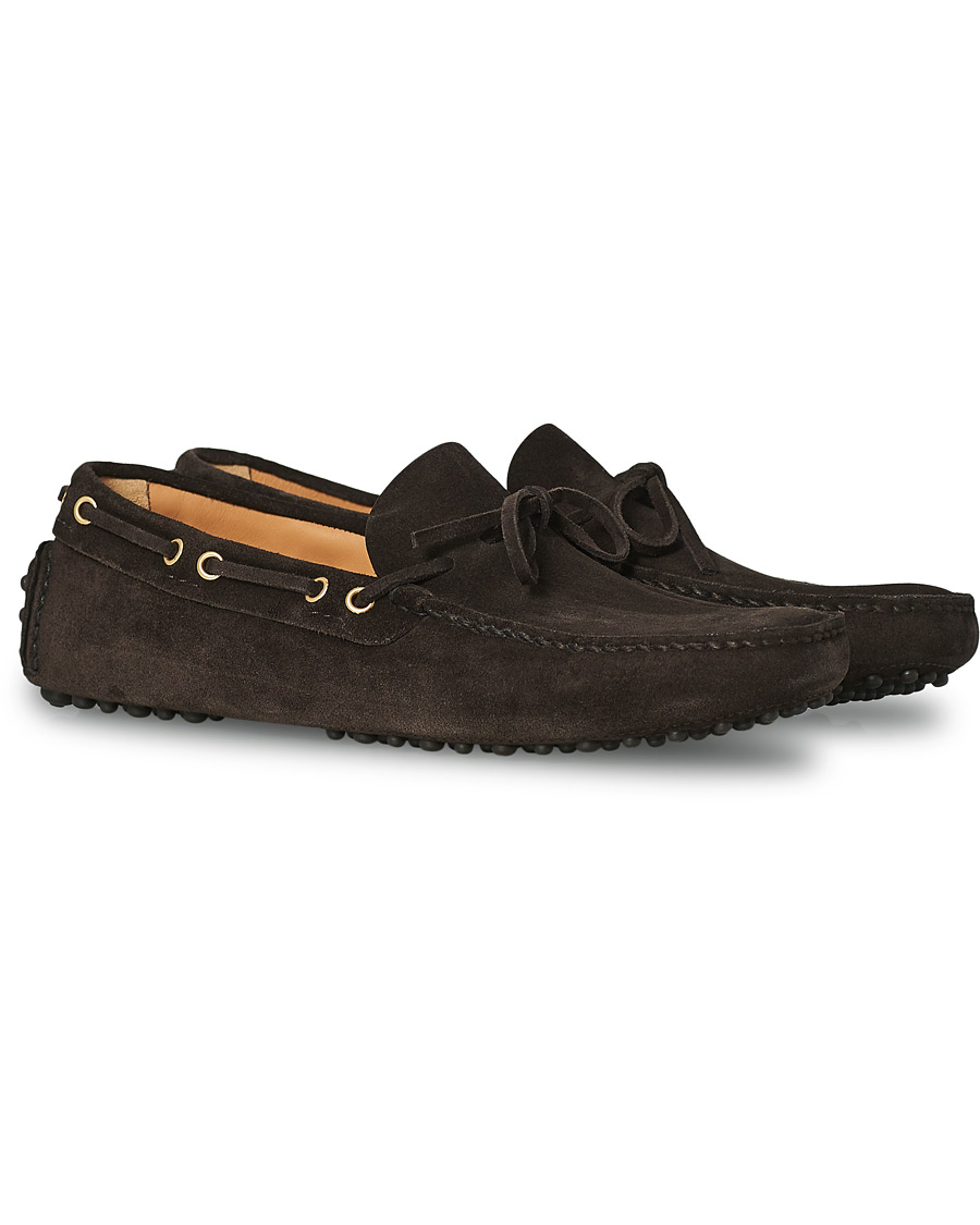 Homme | Car Shoe Driver Moccasin Dark Brown Suede | Car Shoe | Driver Moccasin Dark Brown Suede