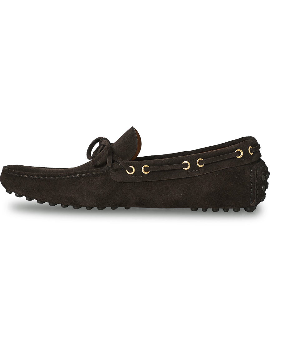 Homme | Car Shoe Driver Moccasin Dark Brown Suede | Car Shoe | Driver Moccasin Dark Brown Suede