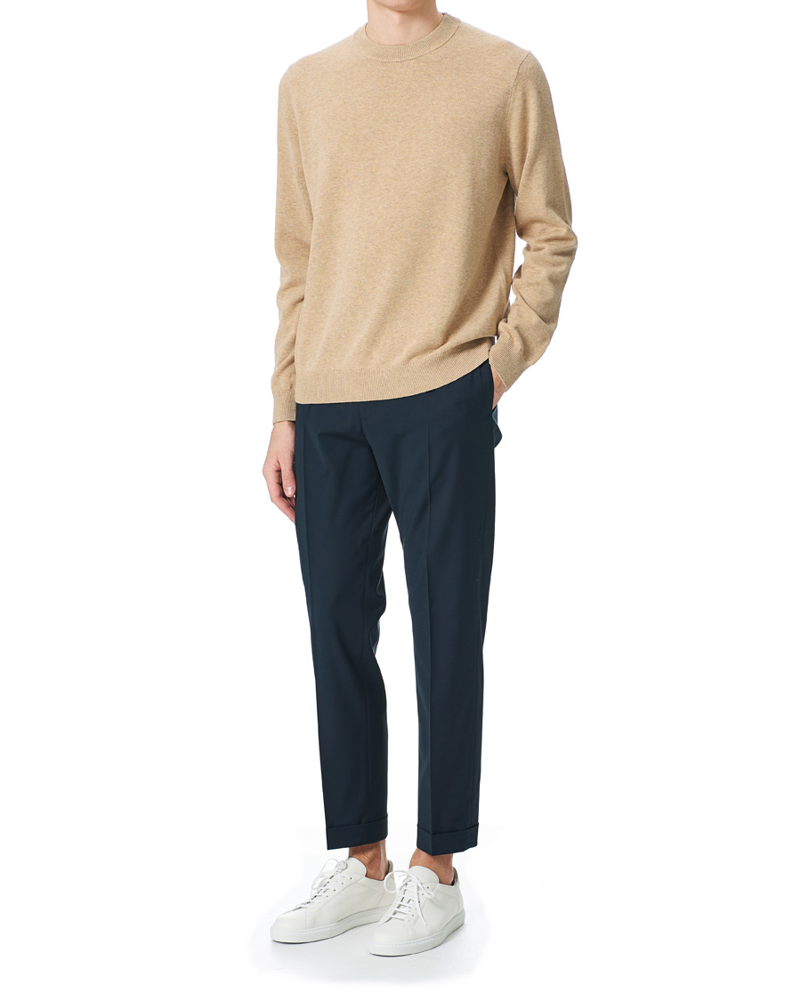 Homme | Pulls Et Tricots | Samsøe Samsøe | Samsøe & Samsøe Thijs Cotton/Cashmere Crew Neck Humus