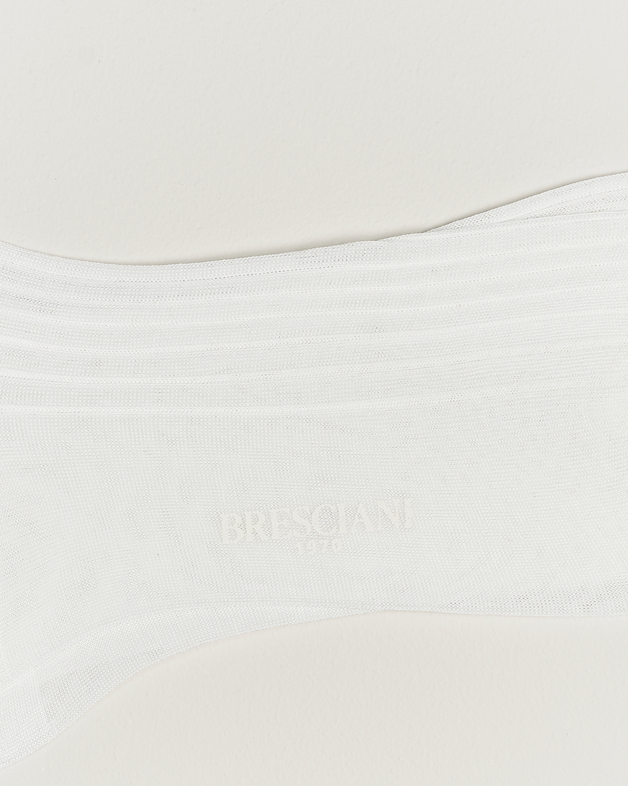 Homme | Sous-Vêtements Et Chaussettes | Bresciani | Cotton Ribbed Short Socks White