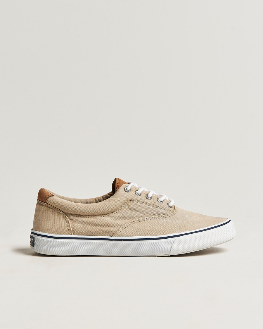 Homme | Sperry Striper II Canvas Sneaker Beige | Sperry | Striper II Canvas Sneaker Beige