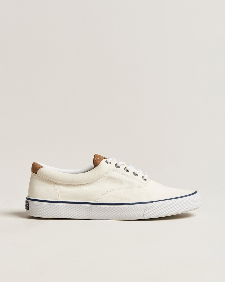 Homme | Sperry Striper II Canvas Sneaker White | Sperry | Striper II Canvas Sneaker White