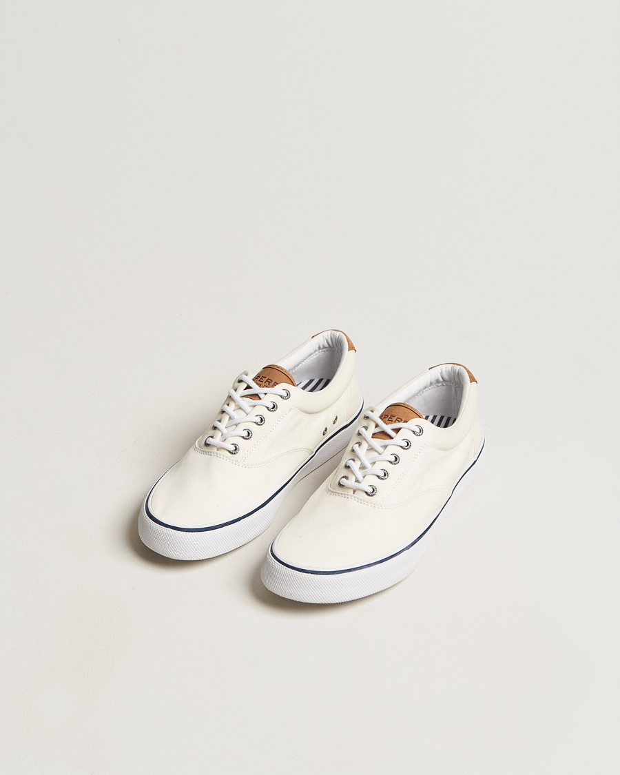 Homme | Sperry Striper II Canvas Sneaker White | Sperry | Striper II Canvas Sneaker White