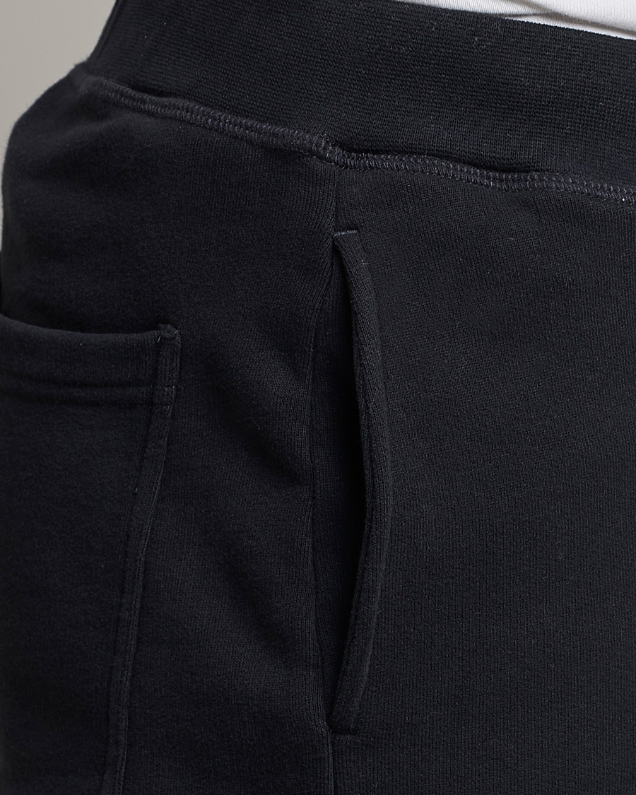 Homme | Pantalons | Sunspel | Cotton Loopback Track Pants Black