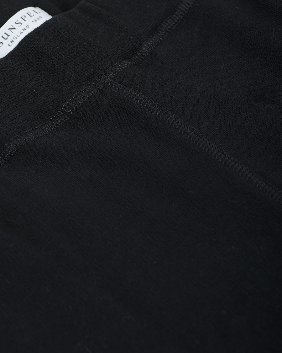 Homme | Pantalons | Sunspel | Cotton Loopback Track Pants Black