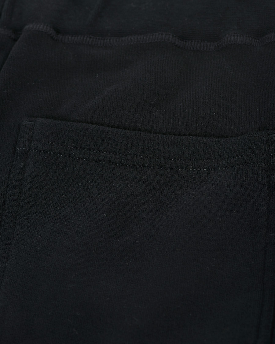 Homme | Pantalons | Sunspel | Cotton Loopback Track Pants Black