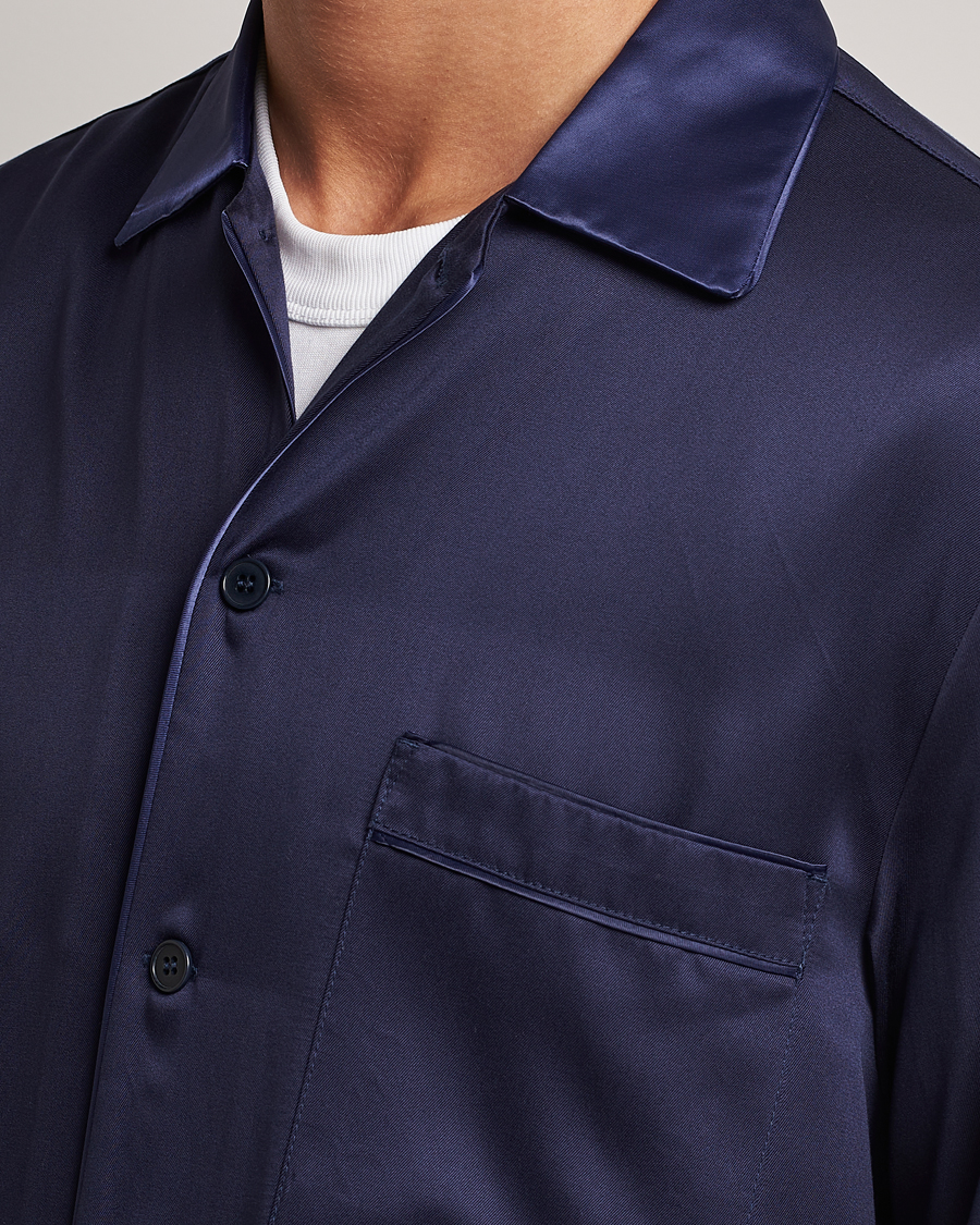 Homme | Peignoirs Et Pyjamas | CDLP | Home Suit Long Sleeve Top Navy Blue