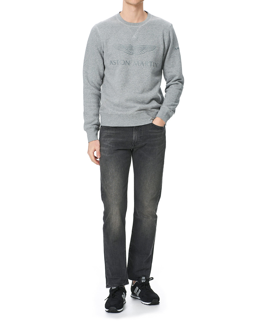 Homme | Pulls Et Tricots | Hackett | AMR Wings Logo Sweatshirt Grey Marl