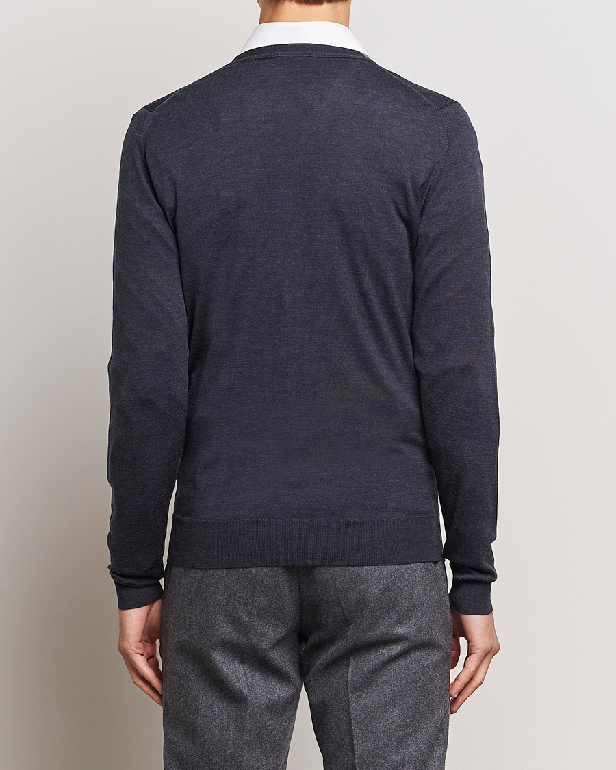 Homme | Pulls Et Tricots | John Smedley | Petworth Extra Fine Merino Cardigan Hepburn Smoke