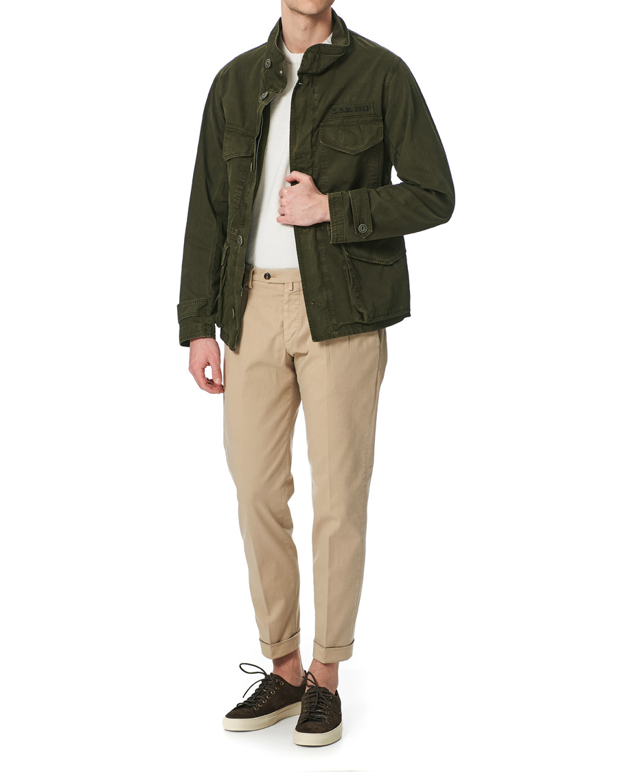 Homme | Manteaux Et Vestes | L.B.M. 1911 | Cotton Gabardine Field Jacket Olive