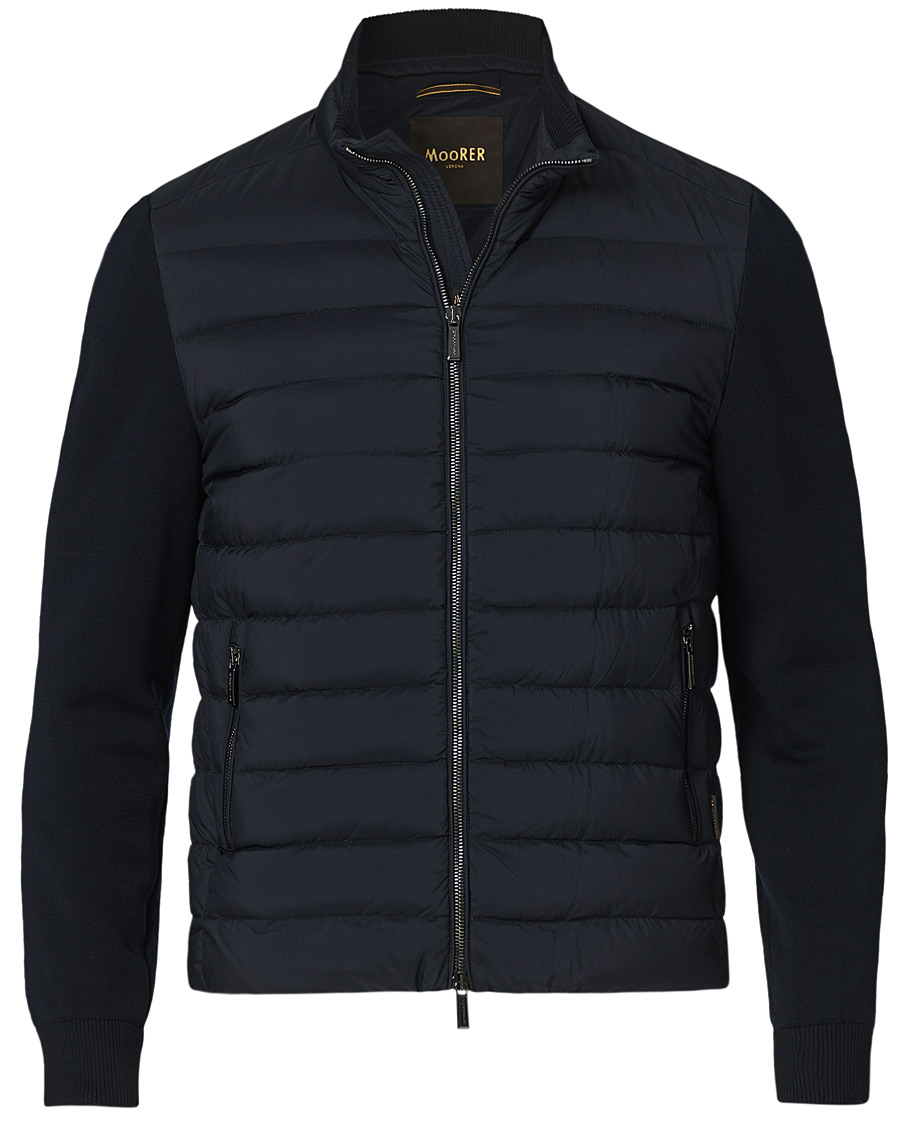 Homme | Manteaux Et Vestes | MooRER | Hybrid Padded Jacket Dark Blue