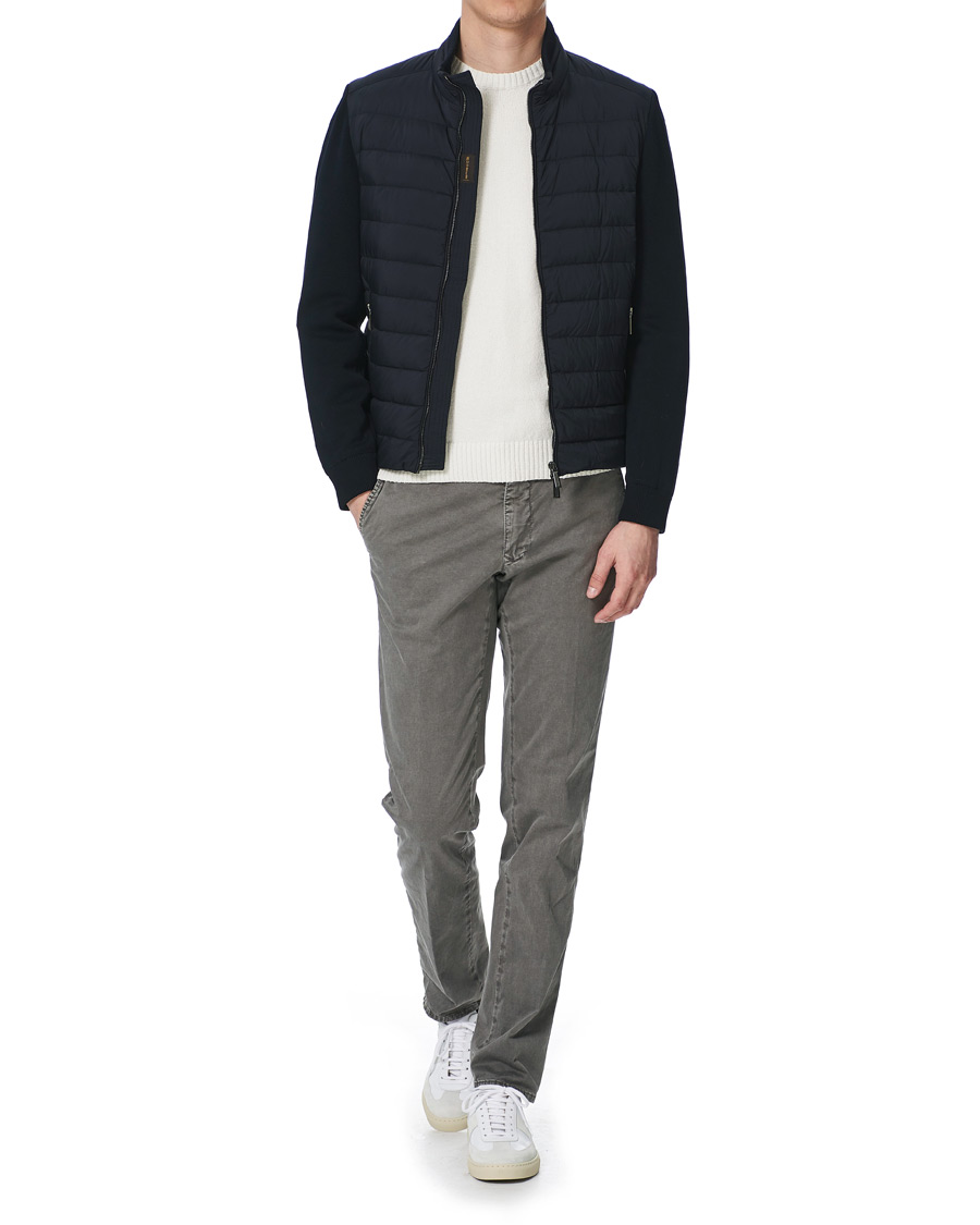 Homme | Manteaux Et Vestes | MooRER | Hybrid Padded Jacket Dark Blue