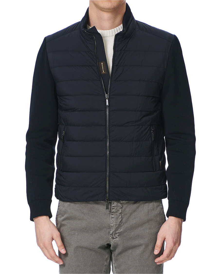 Homme | Manteaux Et Vestes | MooRER | Hybrid Padded Jacket Dark Blue